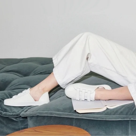 Freda Salvador - Libby d’Orsay sneakers in white leather - Picture 2 of 12